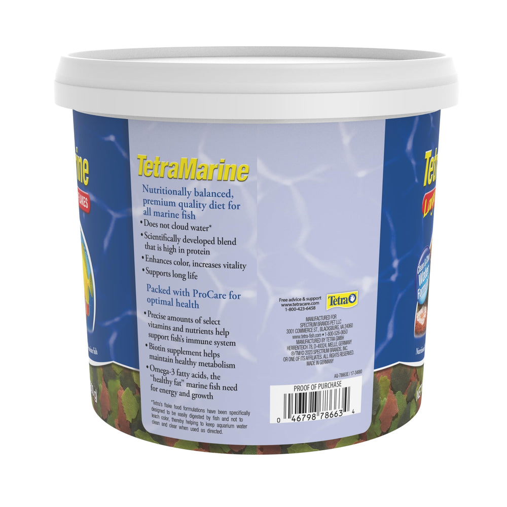ProCare dans les flocons TetraMarine, formule pour la santé des poissons marins.