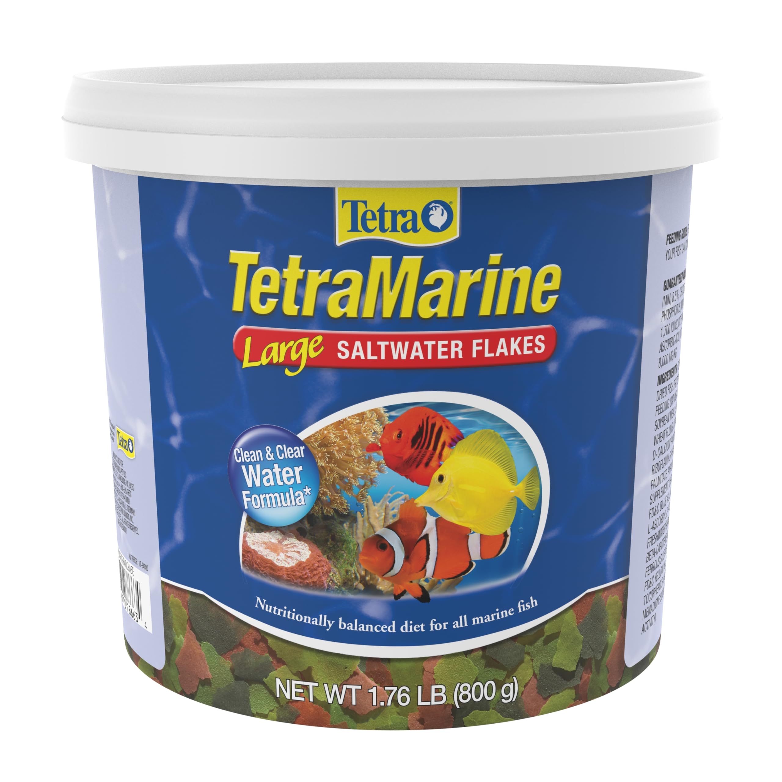 TetraMarine Flocons marins, emballage pratique et alimentation équilibrée.