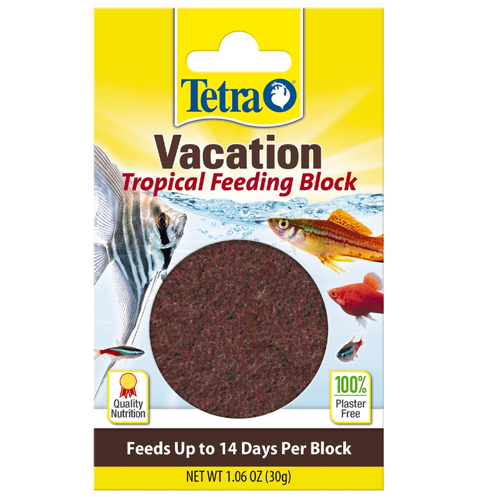 Tetra Weekend – bloc gel prêt à nourrir poissons tropicaux sans trouble de l'eau.
