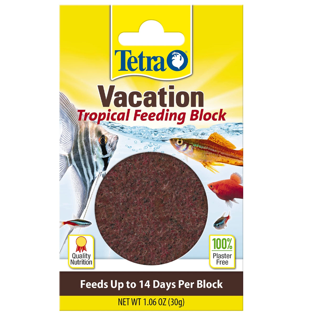 Tetra Weekend – bloc gel prêt à nourrir poissons tropicaux sans trouble de l'eau.