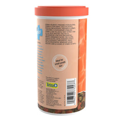 TetraFin Plus – étiquette produit montrant les ingrédients et le mélange ProCare.