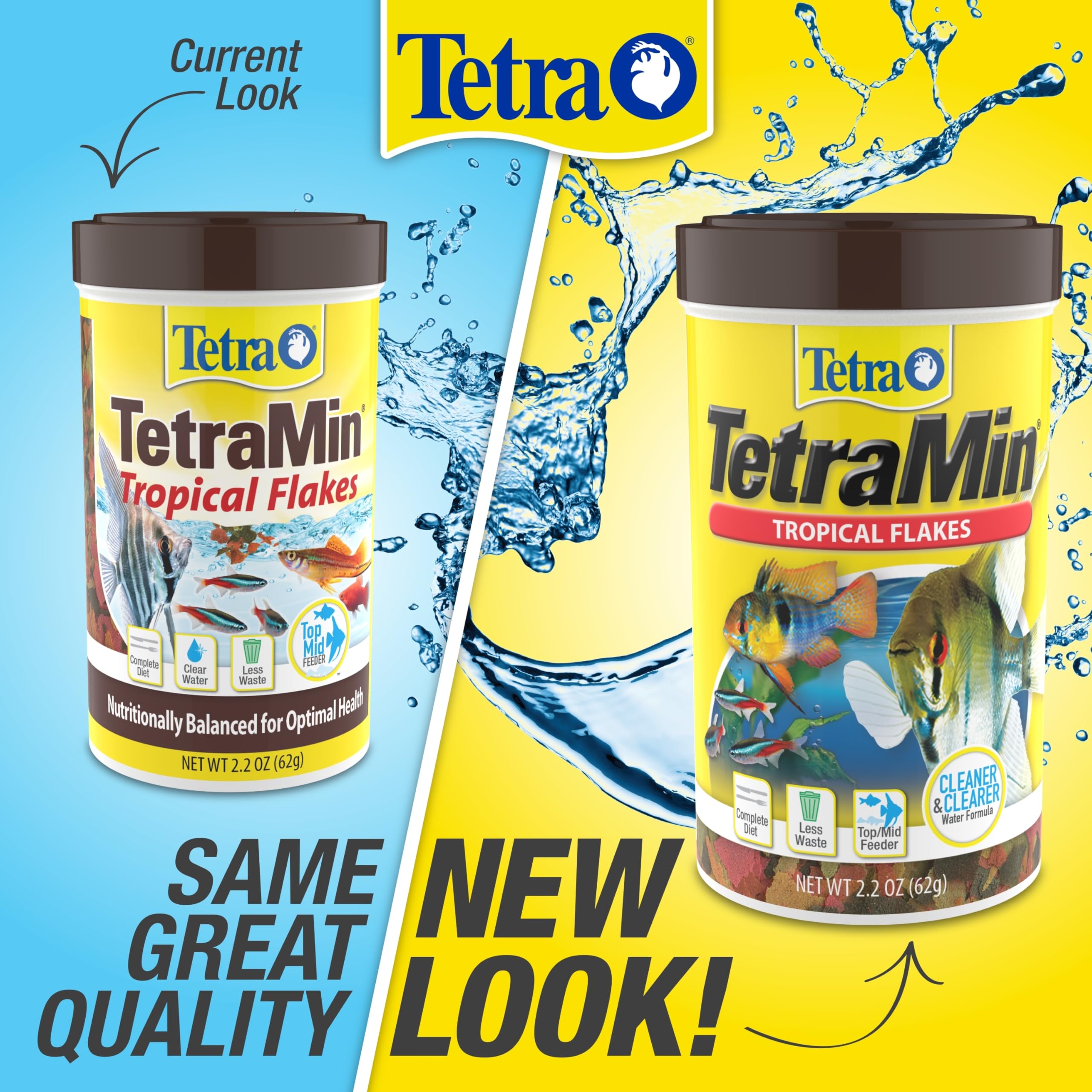 TetraMin – eau claire grâce à la formule qui ne trouble pas l'eau.