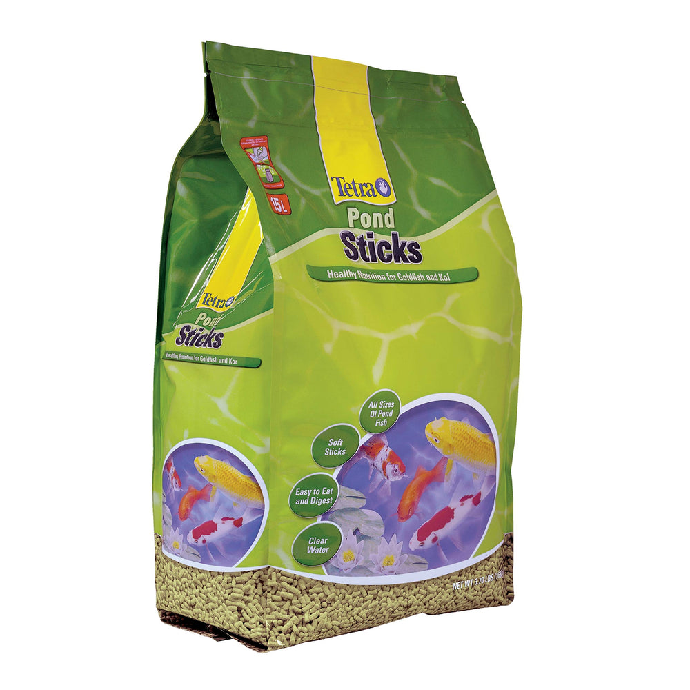 TetraPond Pond Sticks emballage visible, choix pratique pour nourrir vos poissons de bassin.