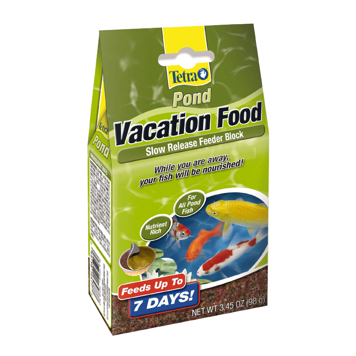 TetraPond Vacation Food, bloc gel nourrissant pour 7 jours sans troubler l'eau