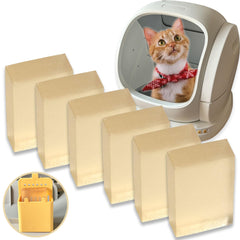 TeurWone Pack six déodorisants MeoWant pour litière, emballage pratique et discret