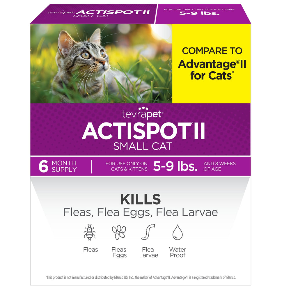 TevraPet Actispot II, bouteille prête à l’emploi contre les puces des chats.