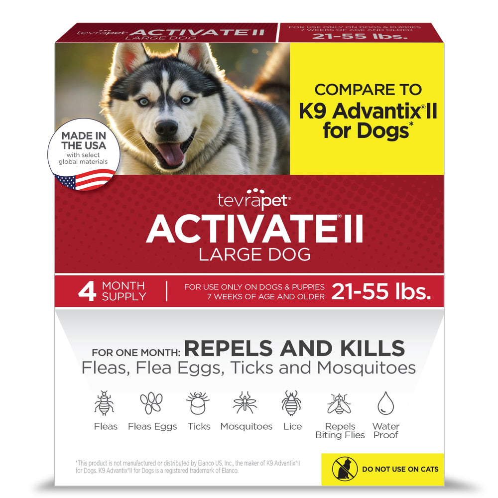 TevraPet Activate II – flacon gouttes, application topique pratique pour chiens