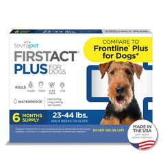 TevraPet FirstAct Plus: applicateur derriere le cou pour une protection rapide et pratique.