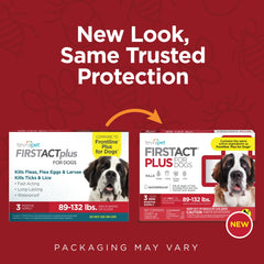 TevraPet FirstAct Plus – emballage six doses pour traitement mensuel pratique.