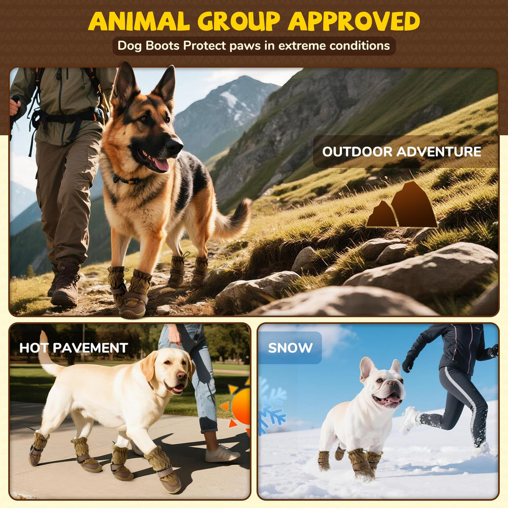 TEWIWAP bottes chien confortables et respirantes pour l'hiver.