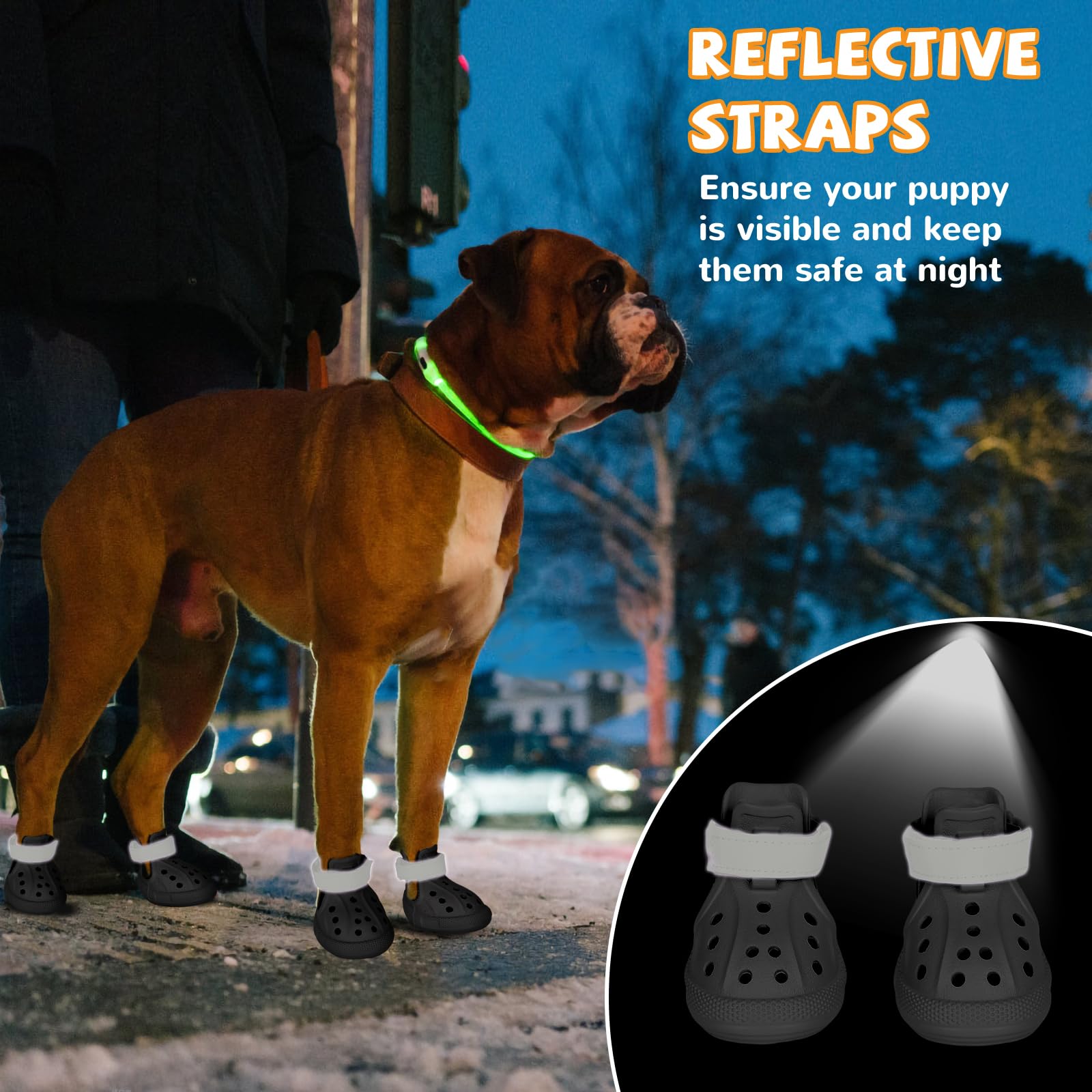 TEWIWAP bottes chien guide tailles pour un ajustement optimal