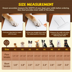 TEWIWAP bottes chien avec zip pour un enfilage rapide.