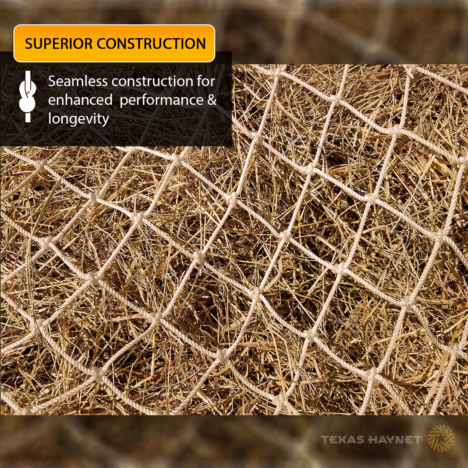 Texas Haynet – grande capacité de stockage de foin.