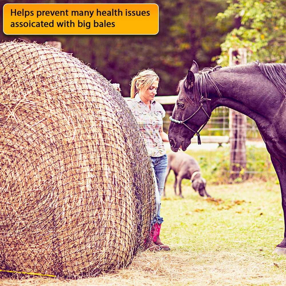 Texas Haynet – installation facile autour du foin.