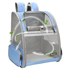 Texsens sac dos animal ventilé pour petits animaux, air frais lors des trajets.