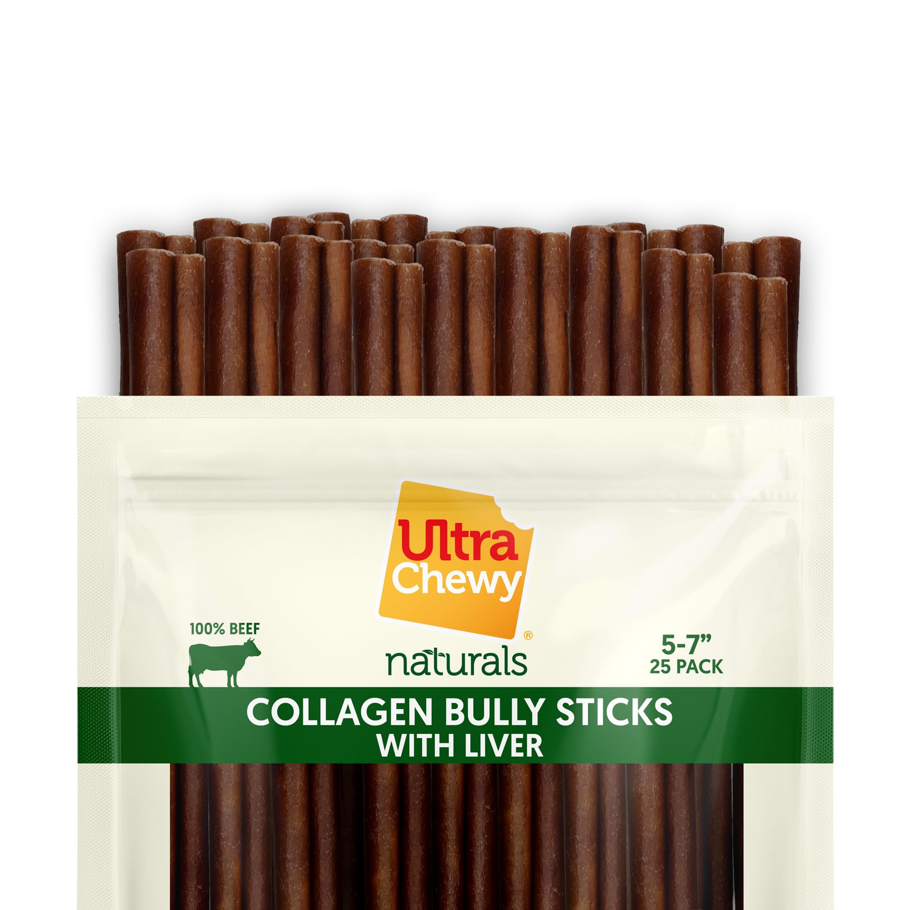 Ultra Chewy collagène Sticks : texture naturelle adaptée à la mastication quotidienne.