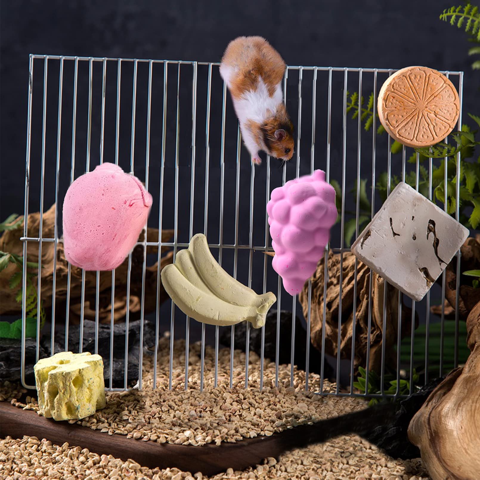 Tfwadmx bloc-lave-a-macher-texture-rugueuse: texture rugueuse pour favoriser la mastication
