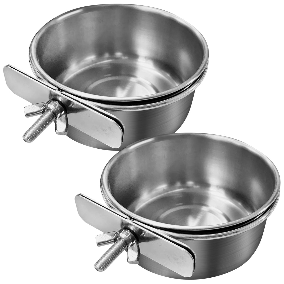 Tfwadmx gamelle-nourriture-oiseau-inox, durable et facile à nettoyer.