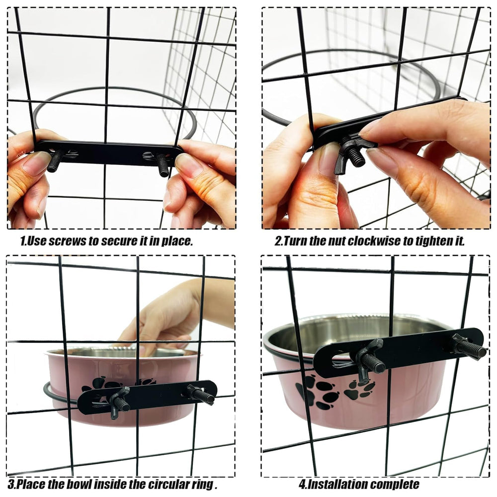 Gamelles Tfwadmx avec motif patte qui attire l'attention et stimule l'appétit.