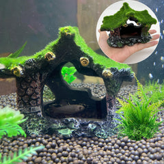 Tfwadmx ornament cave aquarium petite poisson offre refuge naturel et passage nageable.