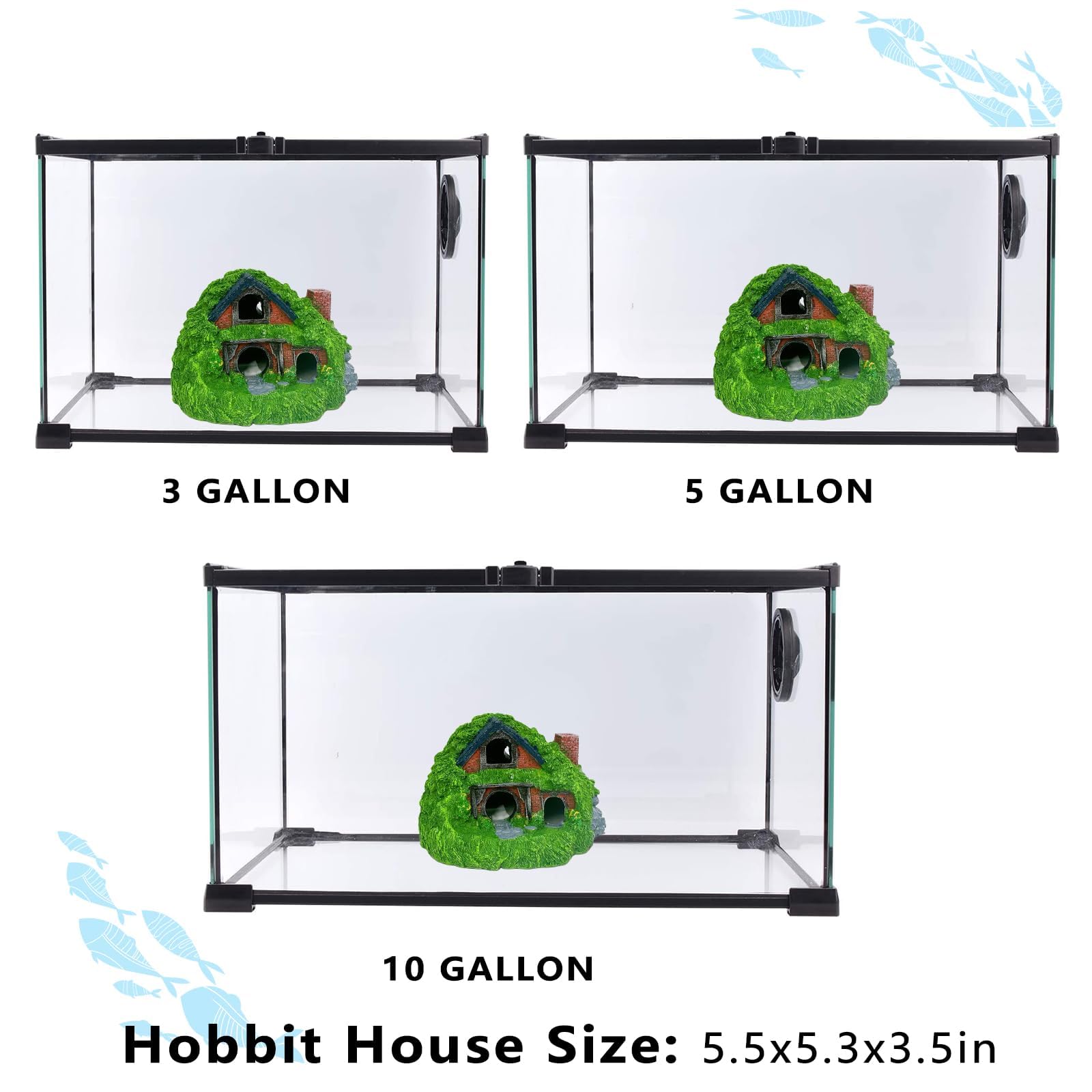 Tfwadmx Oeuvre-habitat-hobbit-petite-taille: parfait pour petits poissons.