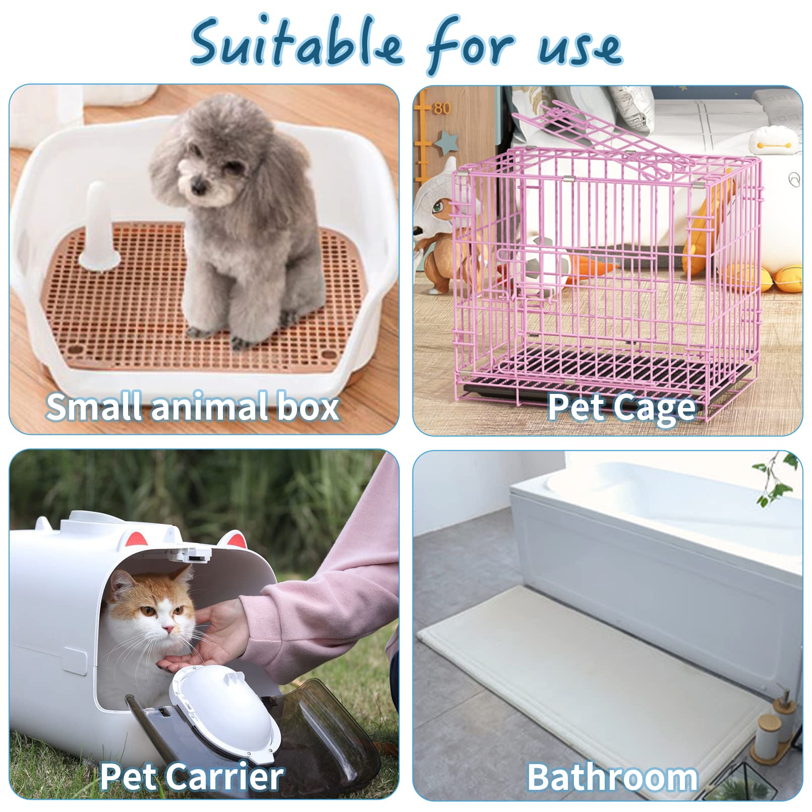 Protections cage absorbantes Tfwadmx, nettoyage simplifié.