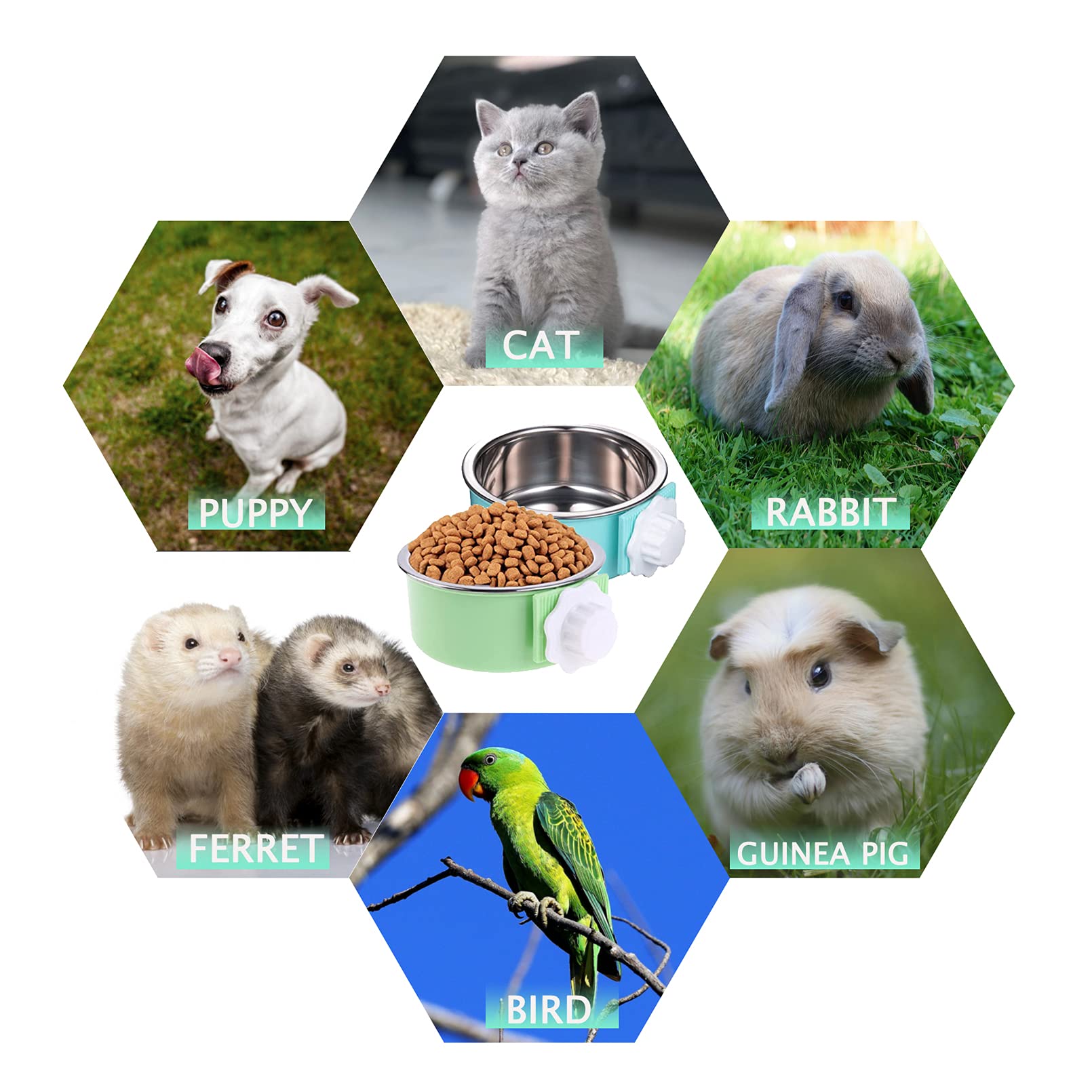 Utilisation sur cage pour chiens, chats et petits animaux.