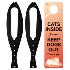 TGIOW verrou porte-chat en deux pièces en place, liberté pour le chat et protection du reste.