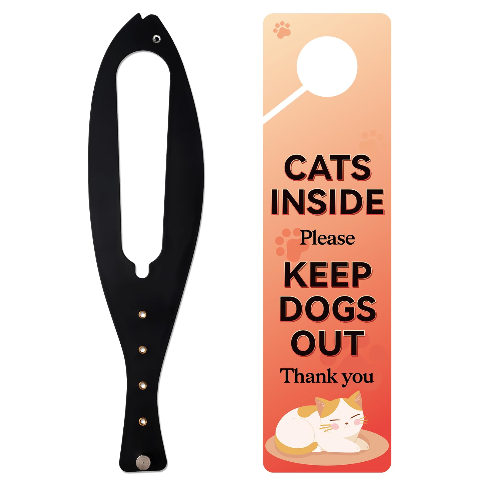 TGIOW verrous porte-chat pour un accès simple des chats et barrière contre les chiens.