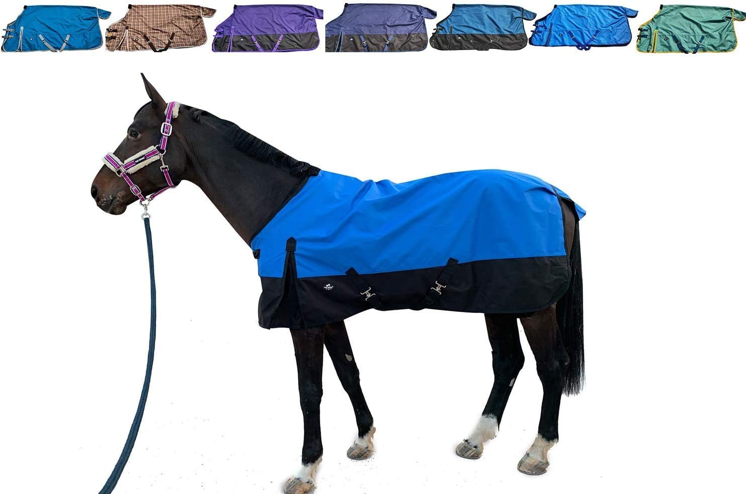 Couverture TGW RIDING pour cheval, 1200D imperméable et respirante, idéale pour les averses.