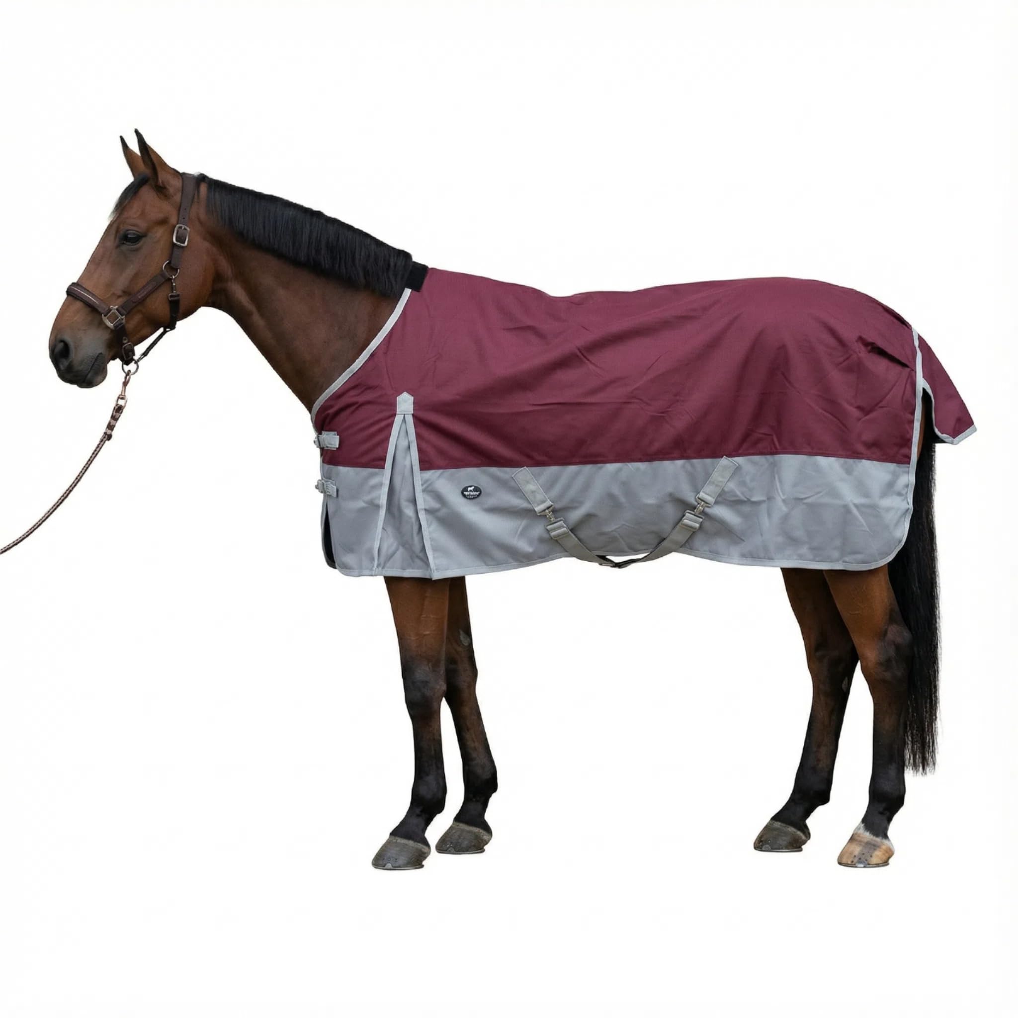 TGW RIDING couverture cheval imperméable 1200D, protège contre pluie soudaine et intempéries.