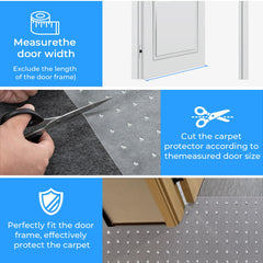 THAMIAO Protége-tapis découpe sur mesure pour votre porte.