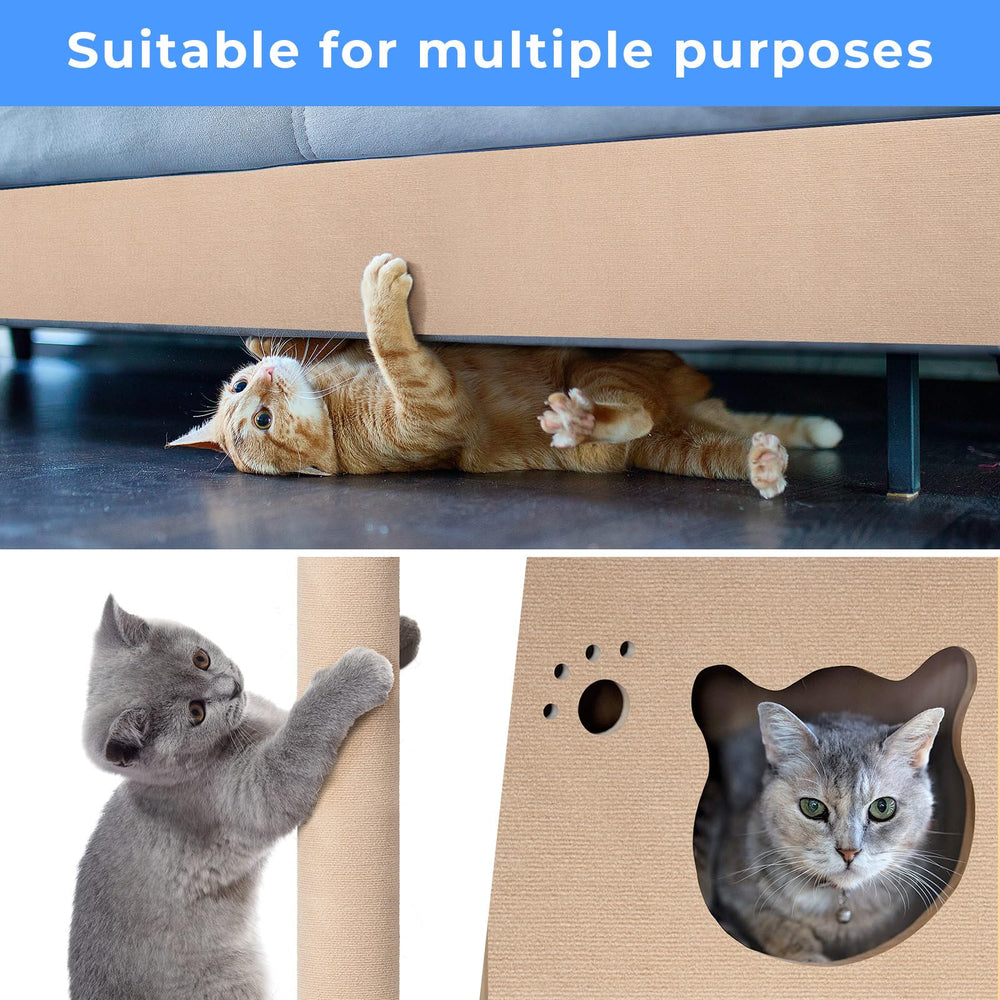 THAMIAO Tapis-griffes chat protection-meubles adhésif pour surfaces variées