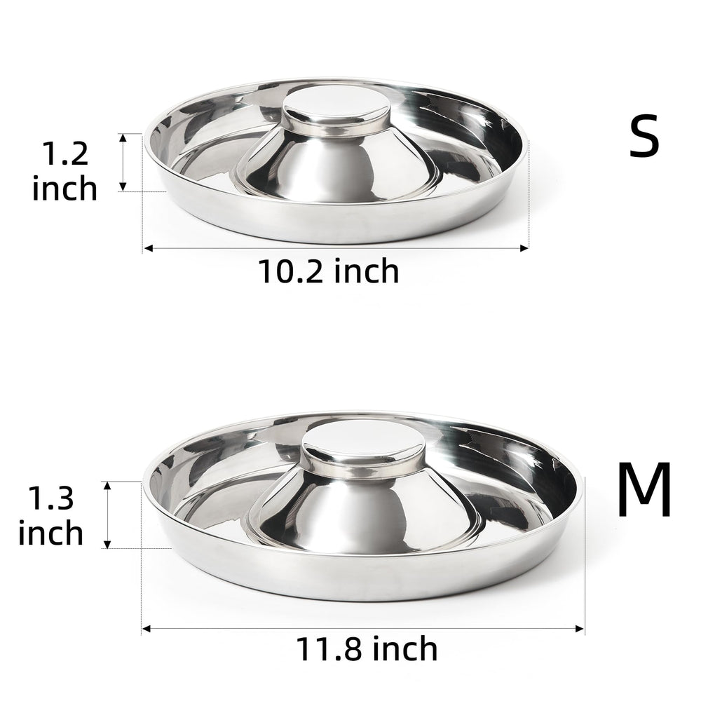 Capacités 4,25 et 5,25 tasses pour chiots de tailles variées.