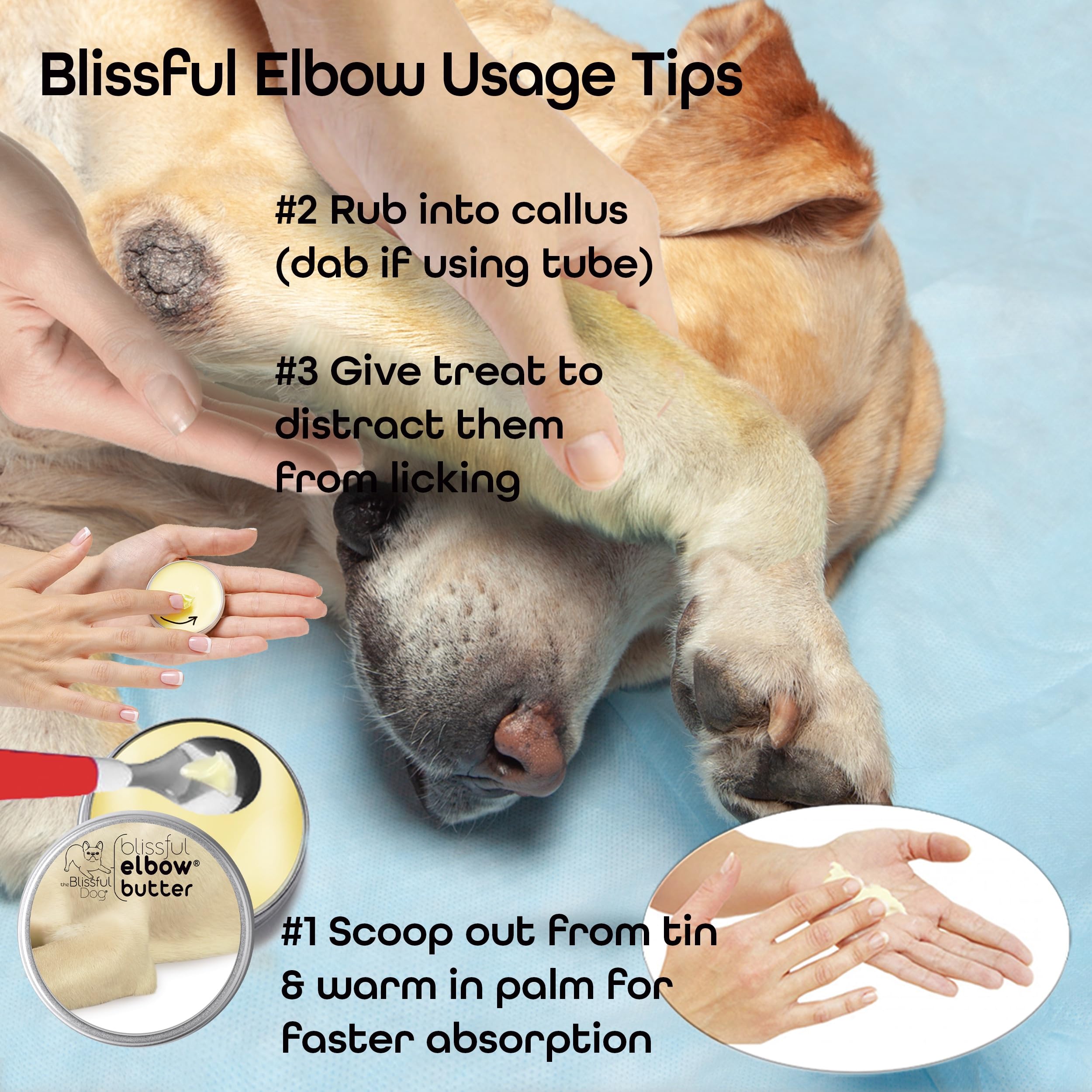 The Blissful Dog baume-coude-utilisation-quotidienne : idéal pour l'usage quotidien.