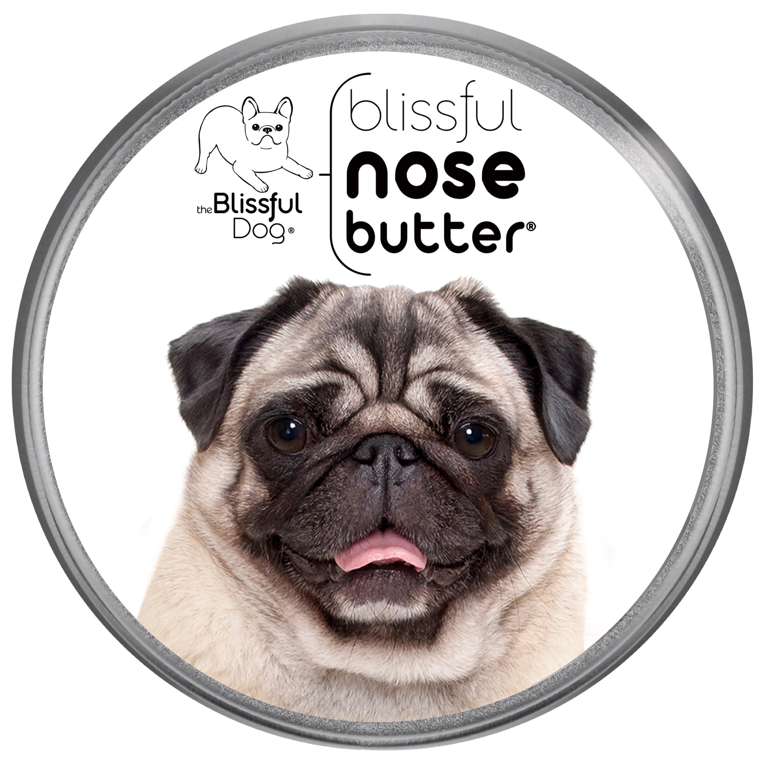 The Blissful Dog Beurre nez pug – soulagement rapide pour nez sec du chien.