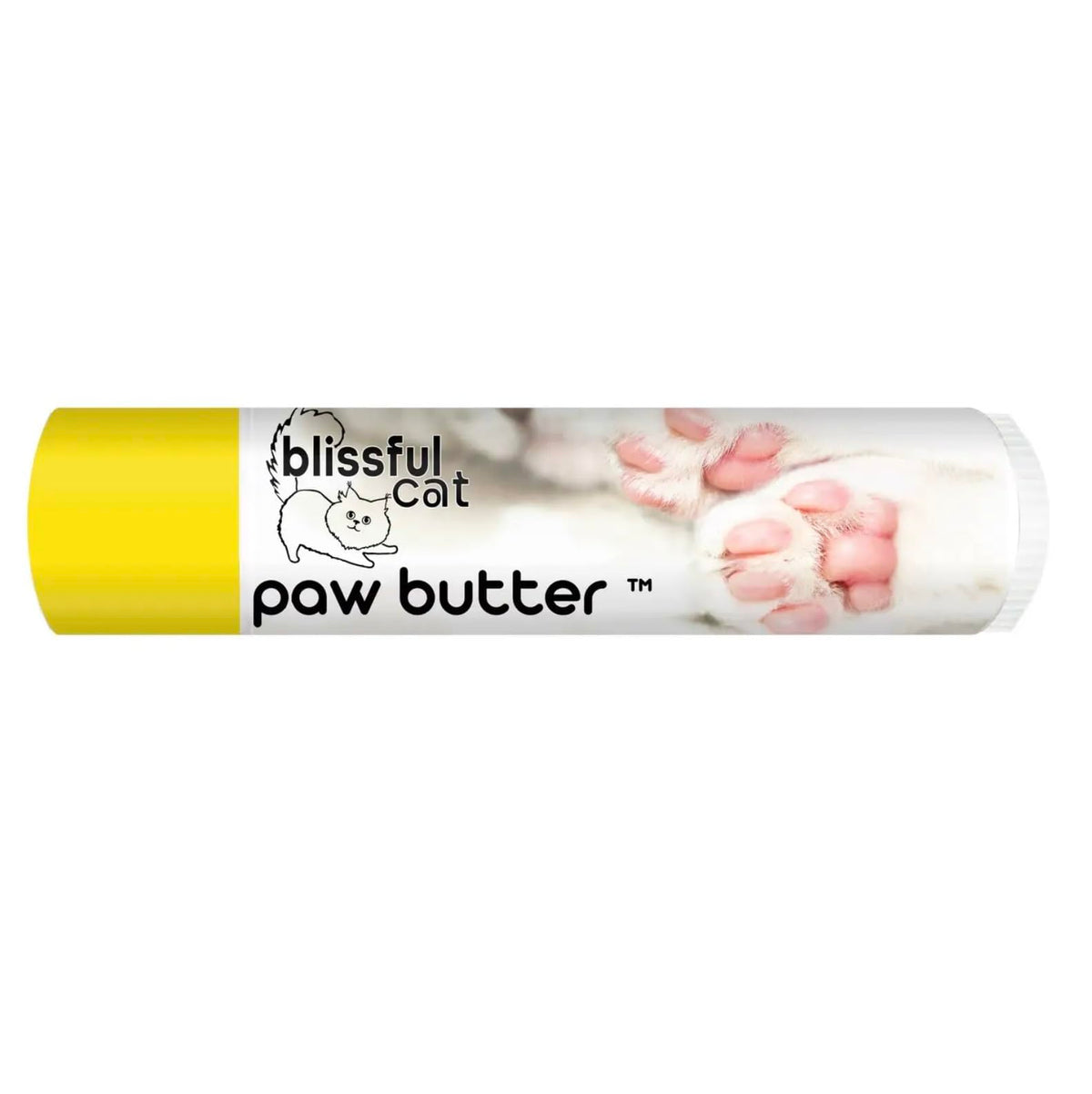 Packaging du beurre-pattes-chat The Blissful Dog, prêt à l’emploi.