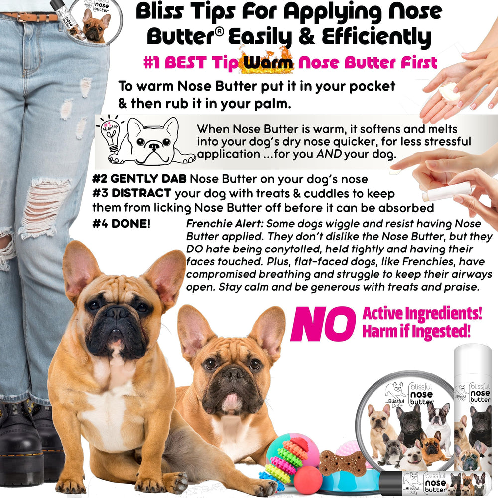 The Blissful Dog Nose Butter - fabriqué artisanalement aux États-Unis pour chiens.