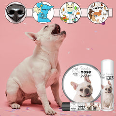 The Blissful Dog Nose Butter - ingrédients naturels nourrissants pour le soin du nez.