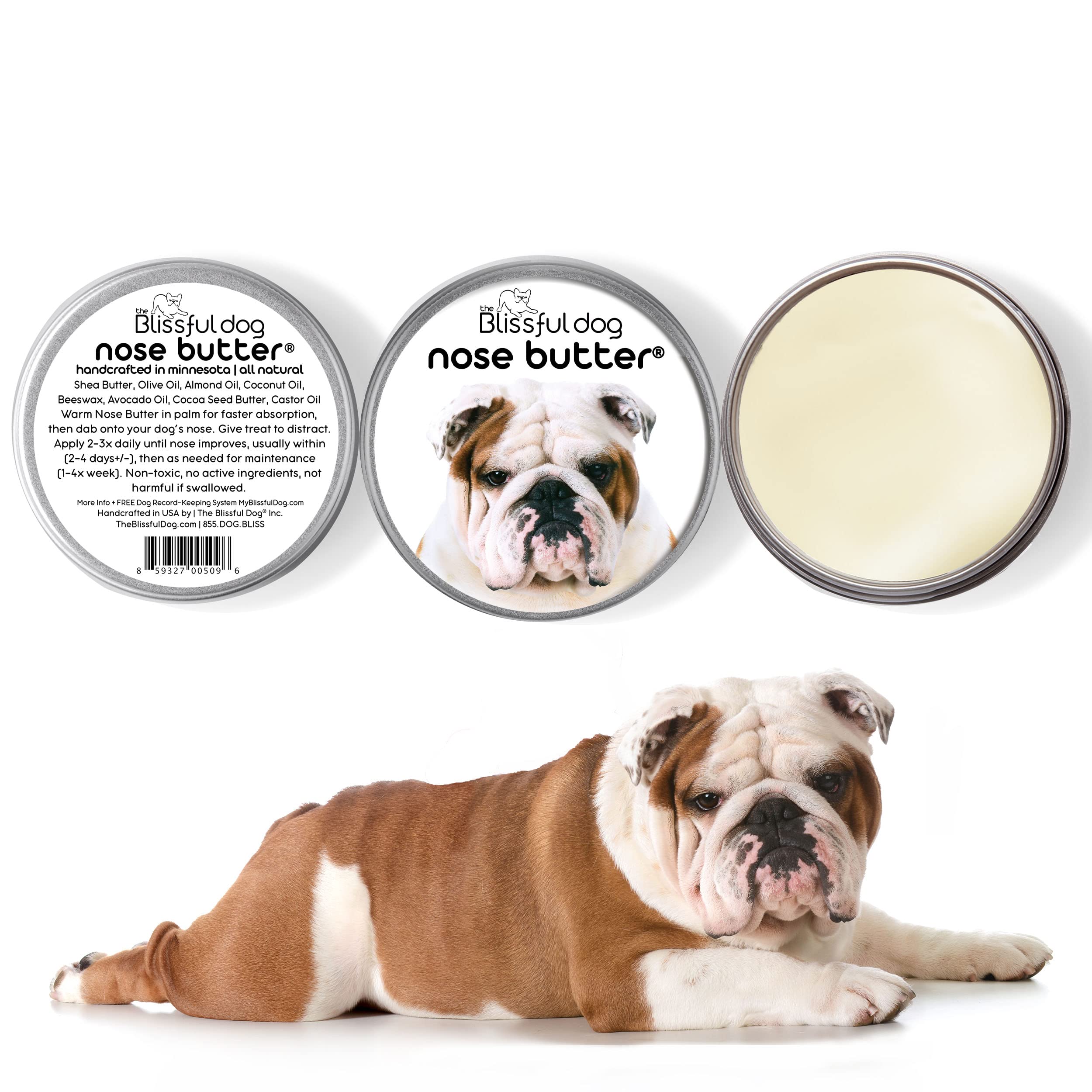 The Blissful Dog texture-creme-nez-chien : texture riche qui glisse facilement.