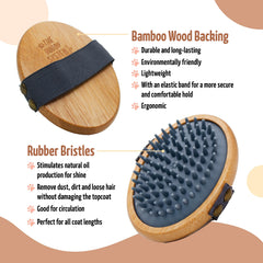 The Buddy System brins-caoutchouc-stimulation-peau : stimule doucement la peau et libère les poils.