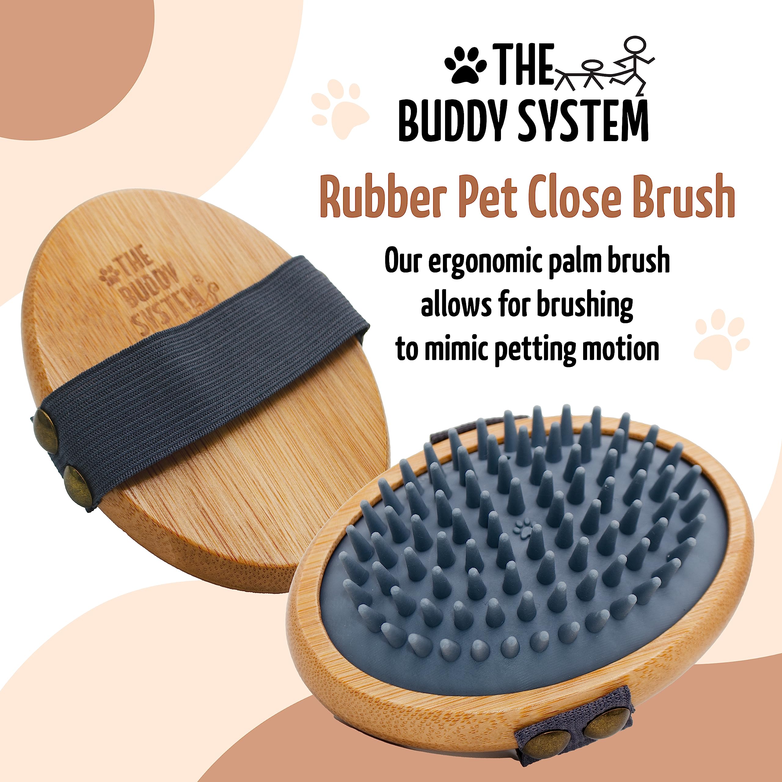 The Buddy System caoutchouc-doux : stimulation de la peau et répartition des huiles.