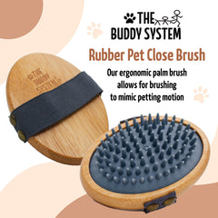The Buddy System caoutchouc-doux : stimulation de la peau et répartition des huiles.