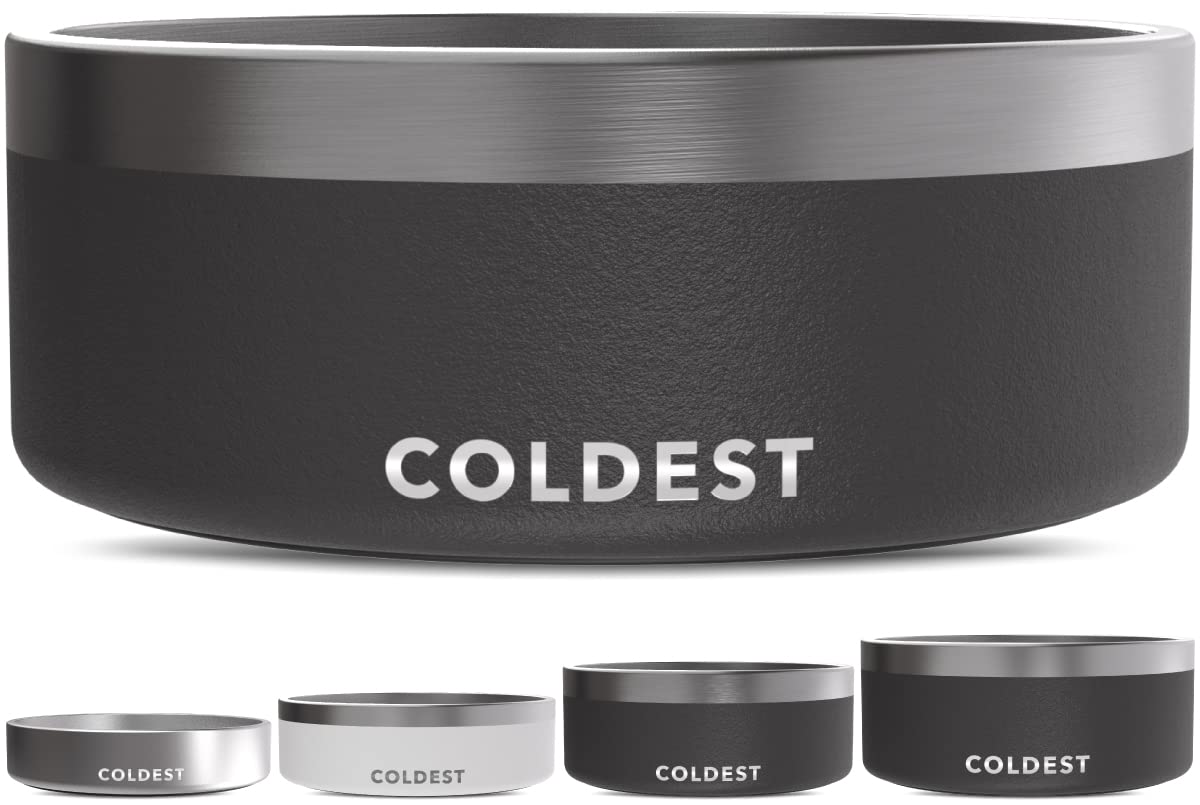 Bol The Coldest Water pour chien et chat avec isolation triple-paroi maintient l’eau froide