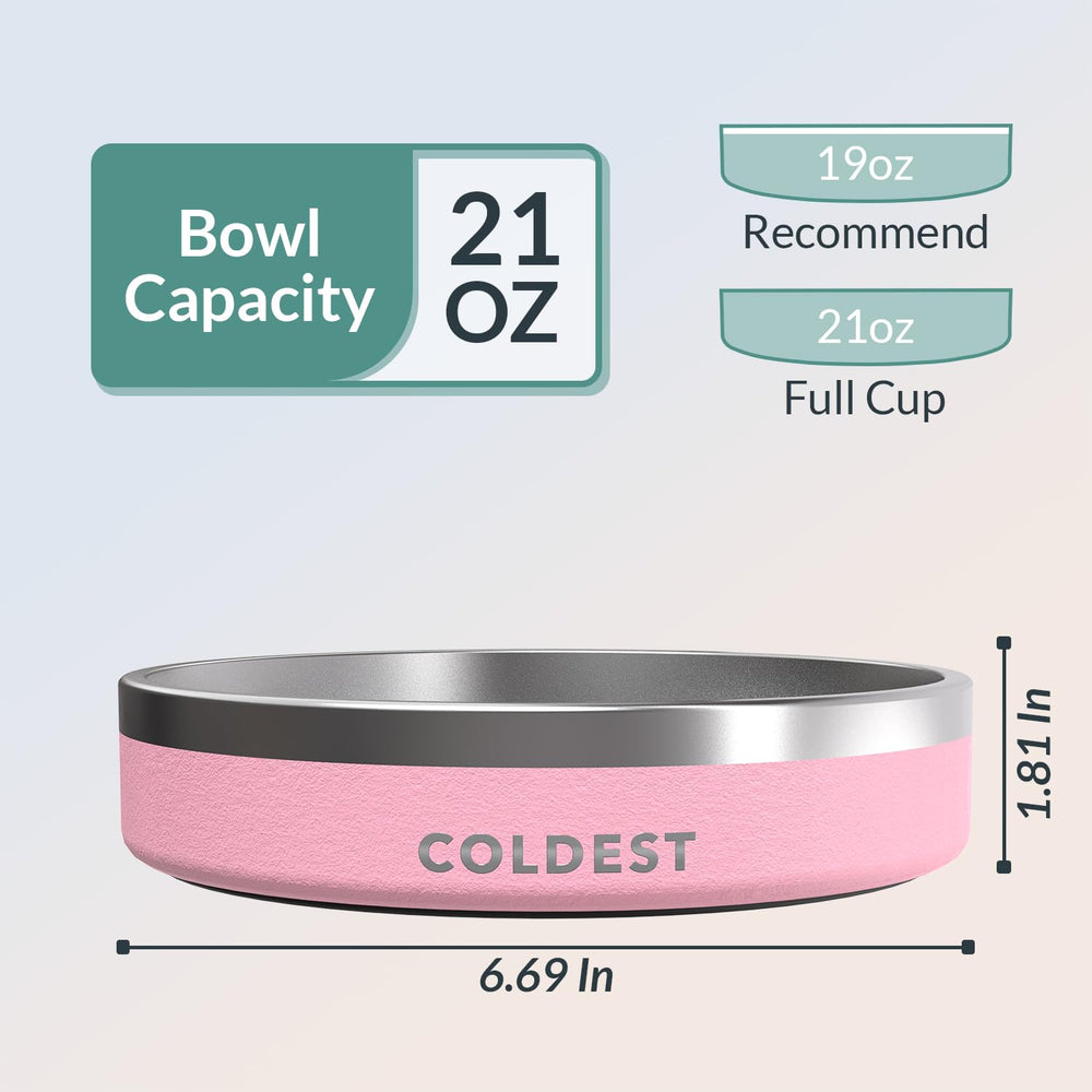 The Coldest Water bol-chien-anti-rouille: inox résistant pour une utilisation durable.