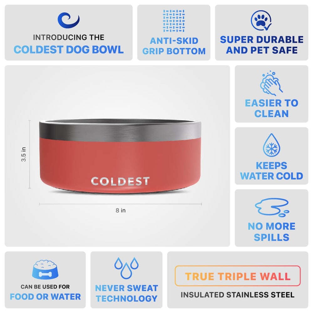 La gamelle The Coldest Water robuste en acier inoxydable.