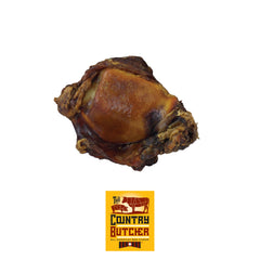 The Country Butcher os-genou-boeuf emballage: os durables pour chiens actifs et gros mâcheurs.