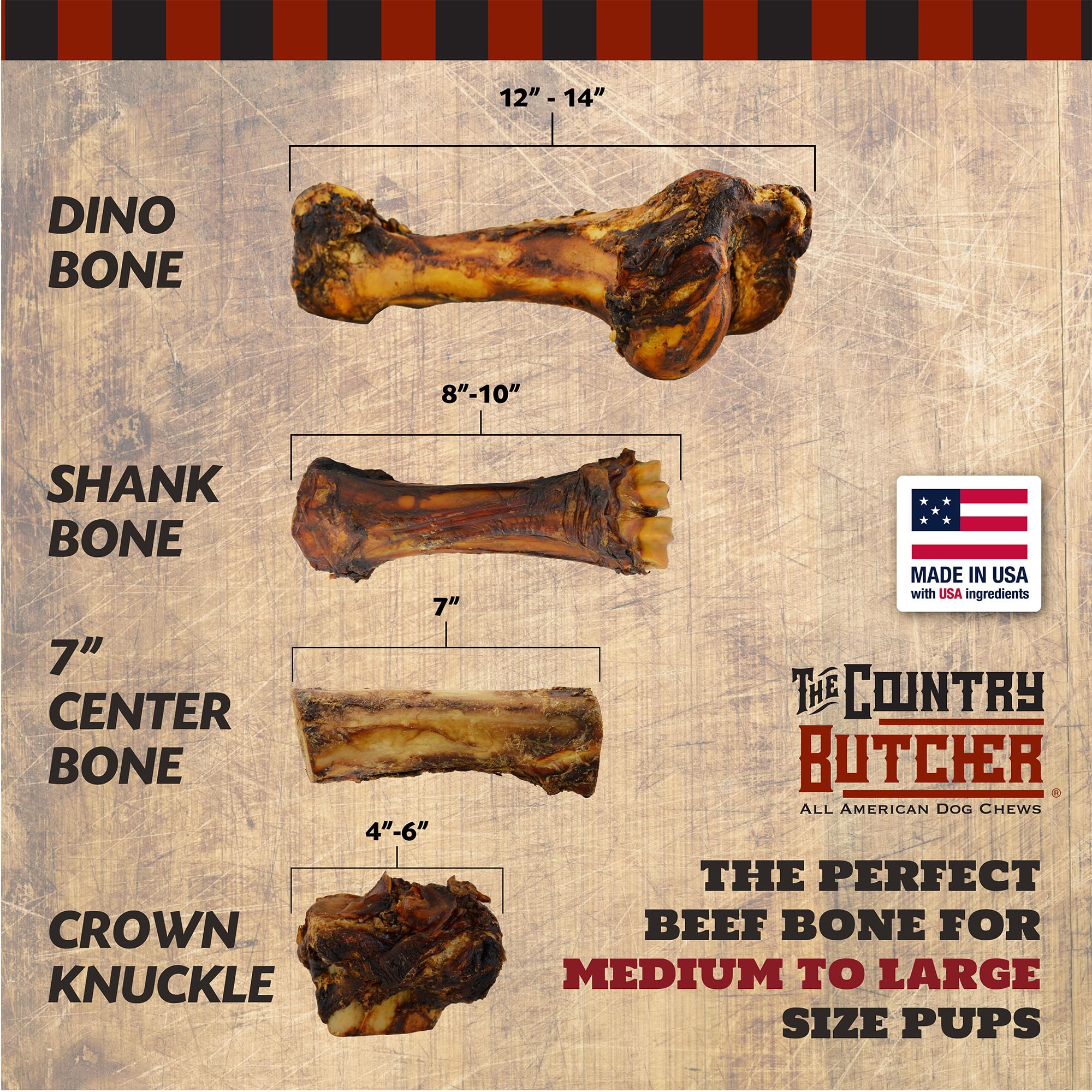 THE COUNTRY BUTCHER Crown Knuckle: sans céréales et sans sous-produits, choix naturel