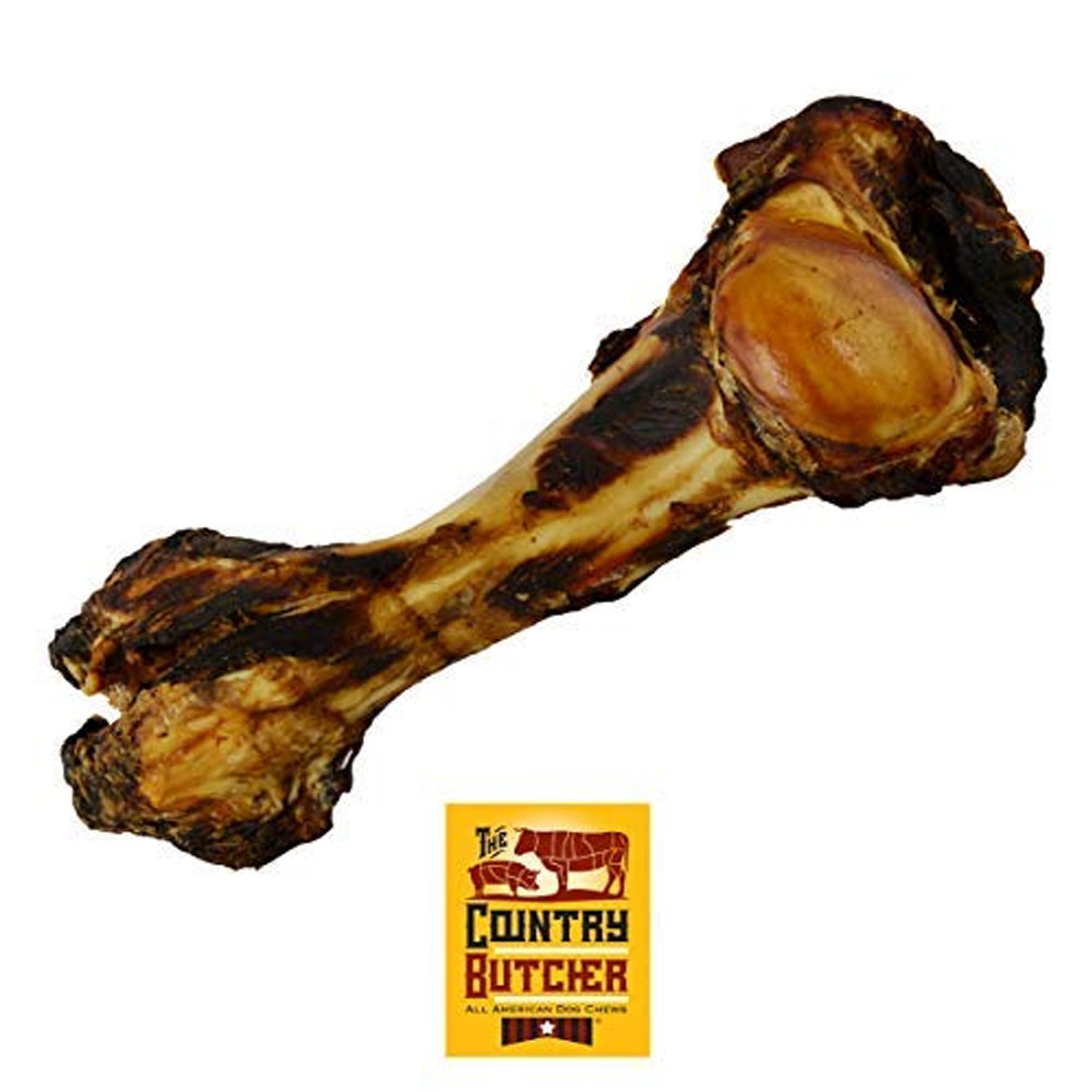THE COUNTRY BUTCHER Giant Dog Bone emballage pratique et mastication durable.