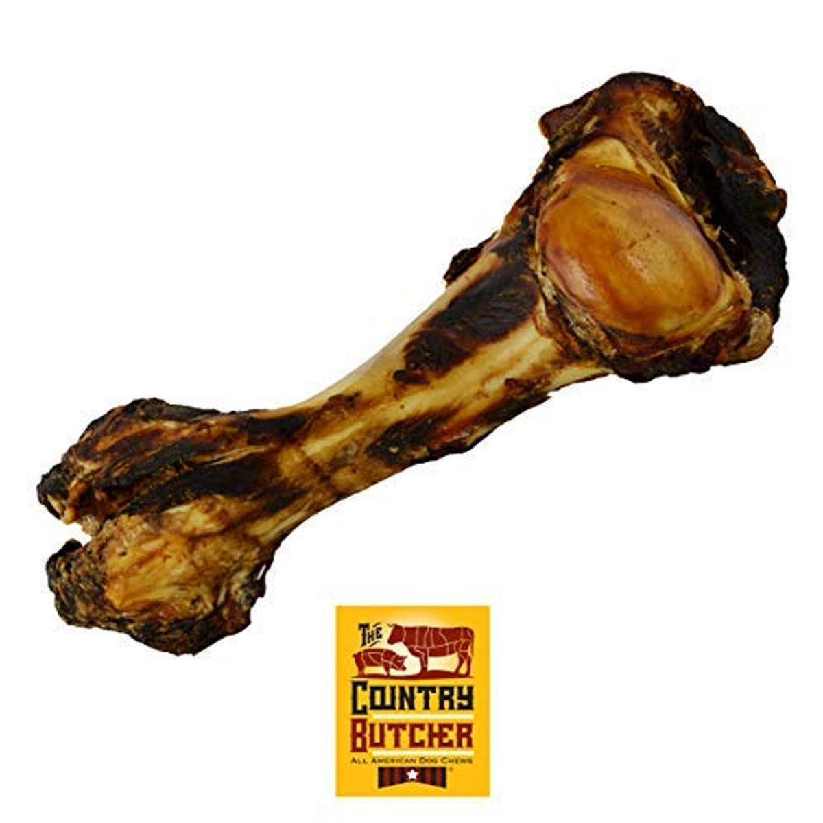 THE COUNTRY BUTCHER Giant Dog Bone emballage pratique et mastication durable.